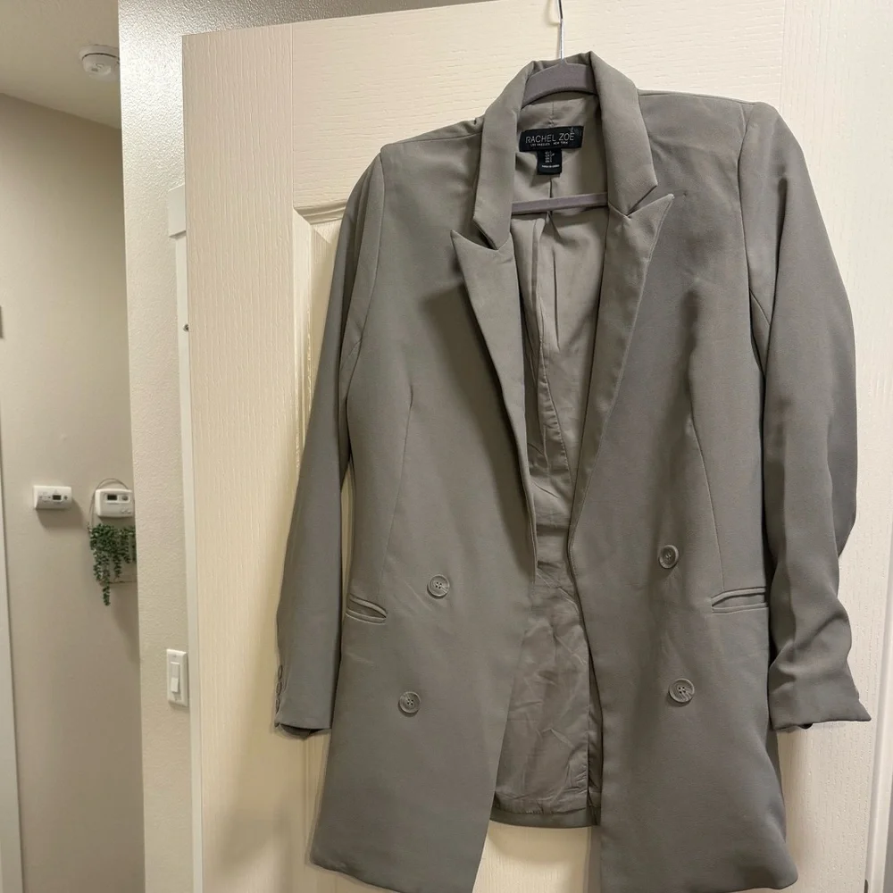 Rachel Zoe Women's Blazer in Olive Green - Picture 2 of 5